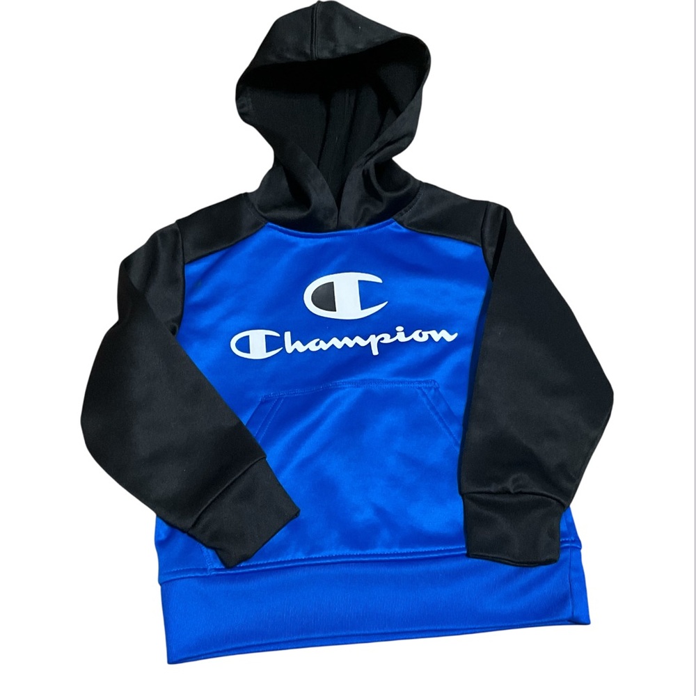 Champion Blue and Black Kids Hoodie size 5/6